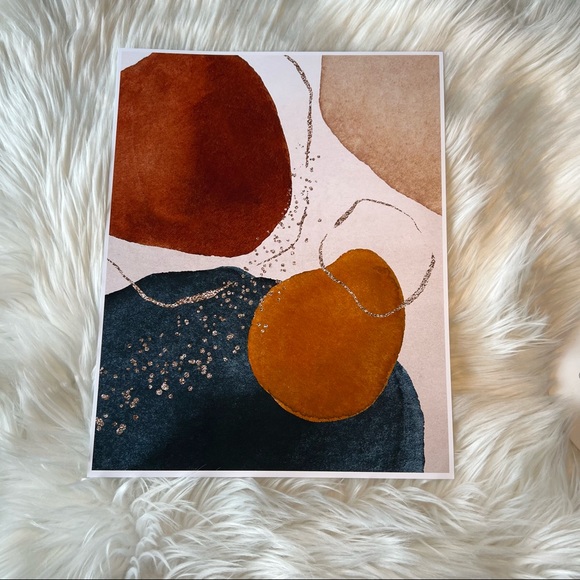 Modern Abstract Shape Wall Art Poster Print UNFRAMED. - Picture 13 of 14